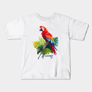 Scarlet Macaws Kids T-Shirt